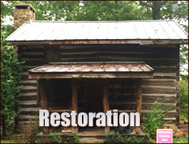 Historic Log Cabin Restoration  Pickens County, Georgia